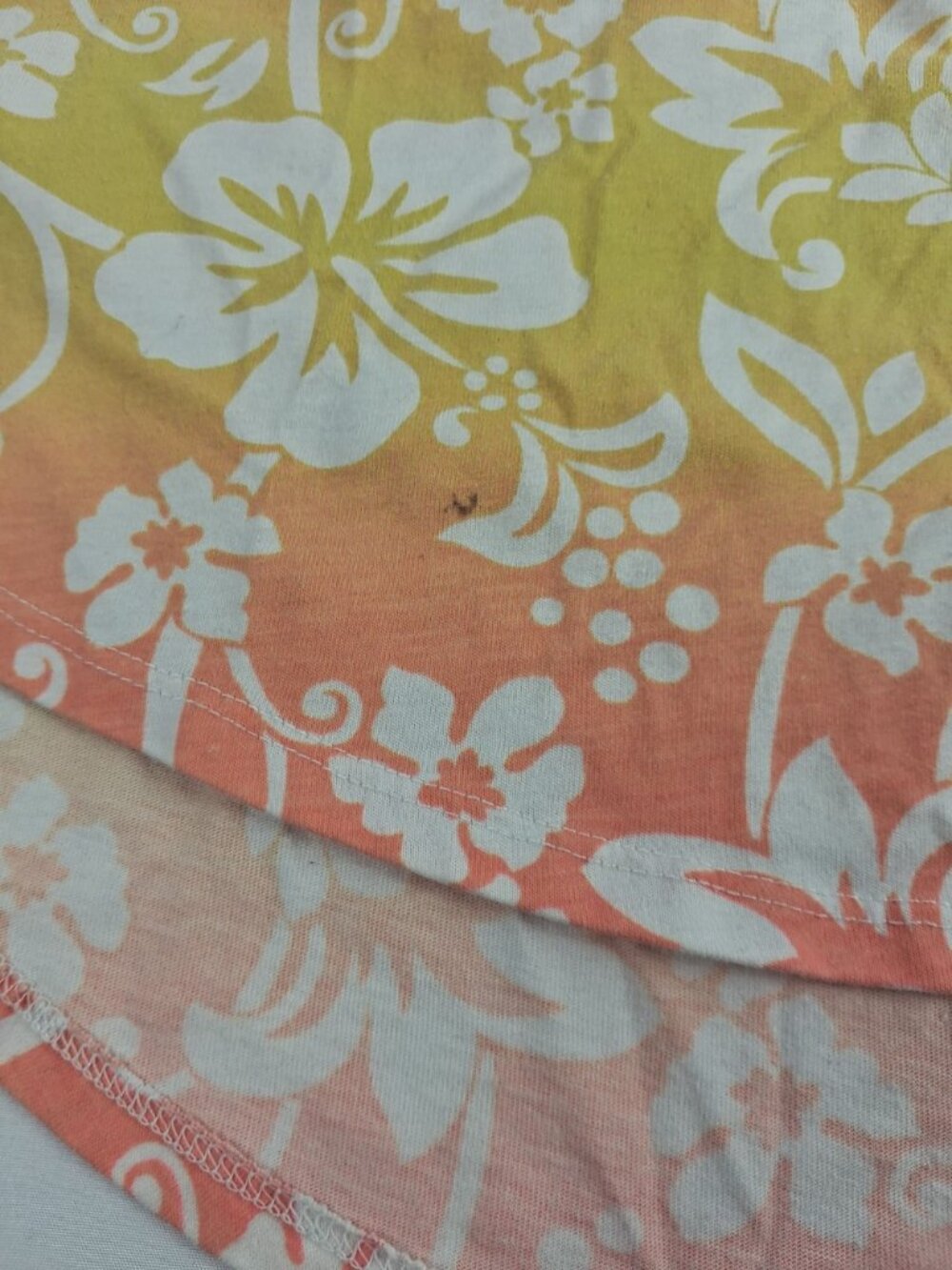 Faded Glory Girls Sleeveless Floral Dress Size 6-6X Orange Pink Yellow - Picture 7 of 9